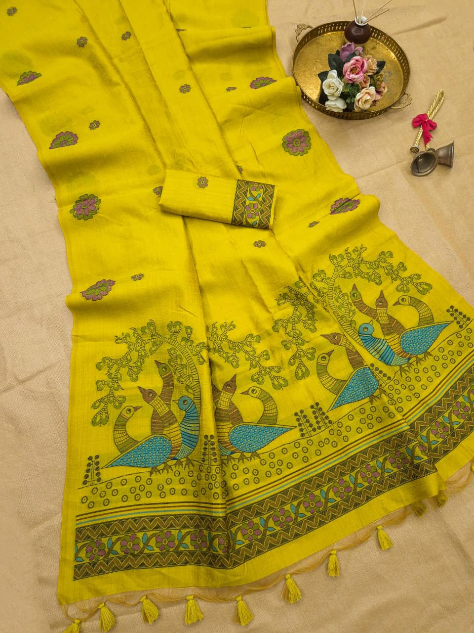 Linen Saree