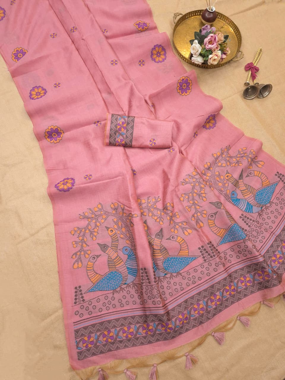 Linen Saree