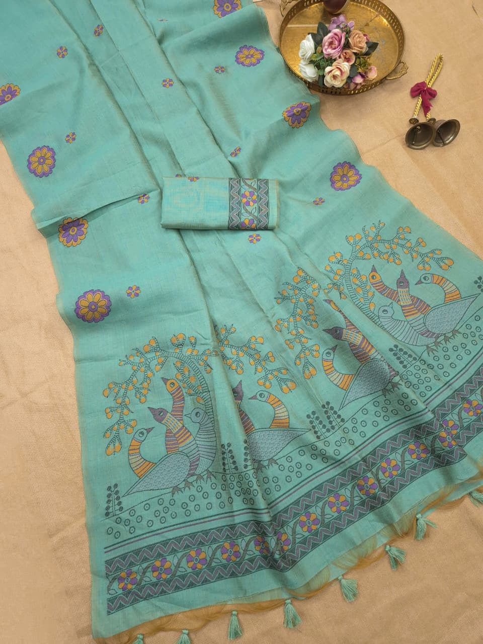 Linen Saree